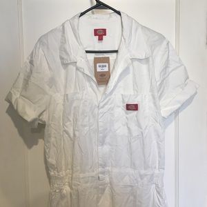 Dickies women’s workwear jumpsuit, never worn, white, XL